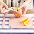 Hot Selling PP Handle Non-slip Fruit Ceramic Knife +Peeler+cutting board 1