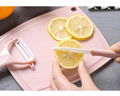 Hot Selling PP Handle Non-slip Fruit Ceramic Knife +Peeler+cutting board 2