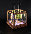 Antique Rusty Effect 4 Bottles Champagne LED Ice Bucket   2