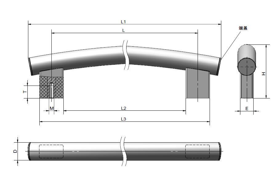 TANJA L21  Fashionablearc-shaped Handle For CNC machinetesting instrument 2