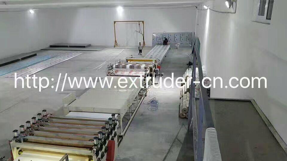 PC polycarbonate hollow roofing sheet extrusion line  4