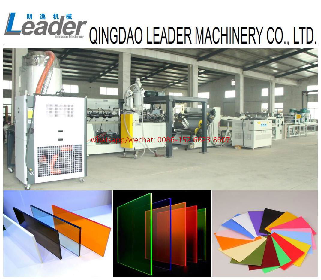 PC solid compact and embossed sheet extrusion line 