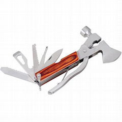 Outdoor Survival Folding Stainless Steel Multi Trekking Tools With AX 