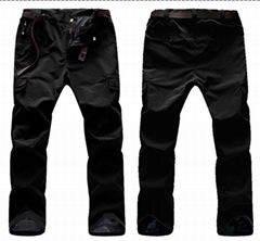 Outdoor Men Hiking Climbing Pants Multiple Pockets Waterproof Quick Dry 