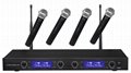 4 Channel UHF Wireless Microphone System