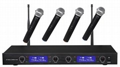 4 Channel UHF Wireless Microphone System