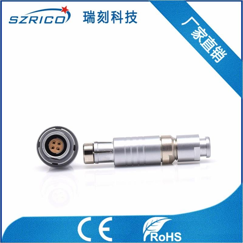 深圳厂家直销快速插拔连接器0F102 4PIN/芯插头插座整套M9接插件
