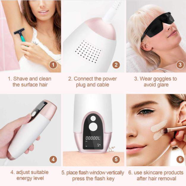 IPL home use portable permanent skin rejuvenation laser hair removal 4
