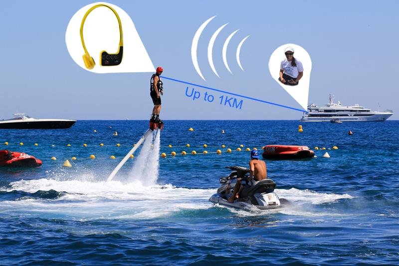 Learn to swim wireless talking headset swimming teaching training coaching  5