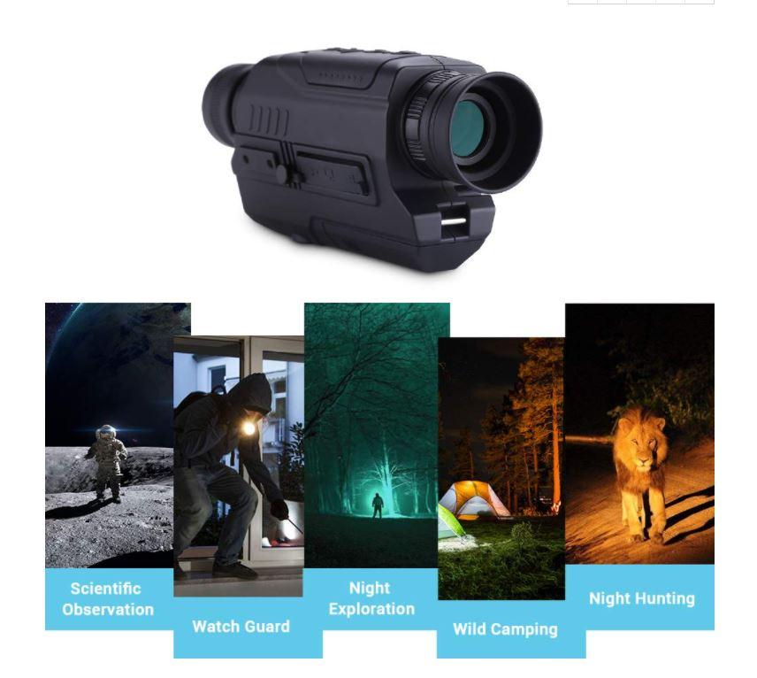 Wildlife Infrared Spotting Outdoor Hunting Night Vision Binocular