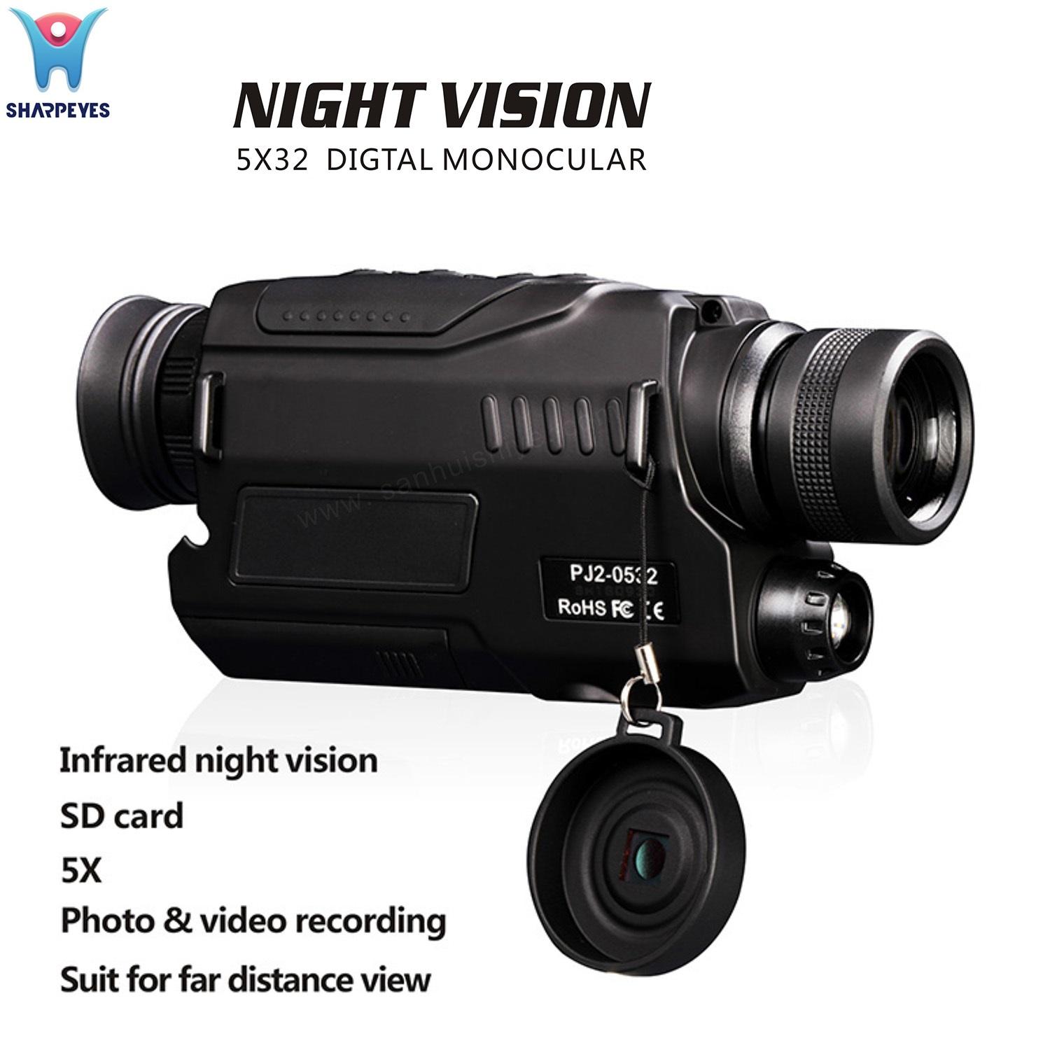 Infrared Night Vision Monocular with Recording Video System for Hunting Goggles 3