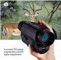 Monocular Device 5X Magnification Night Hunting Night Vision Telescope