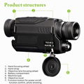 Monocular Device 5X Magnification Night Hunting Night Vision Telescope