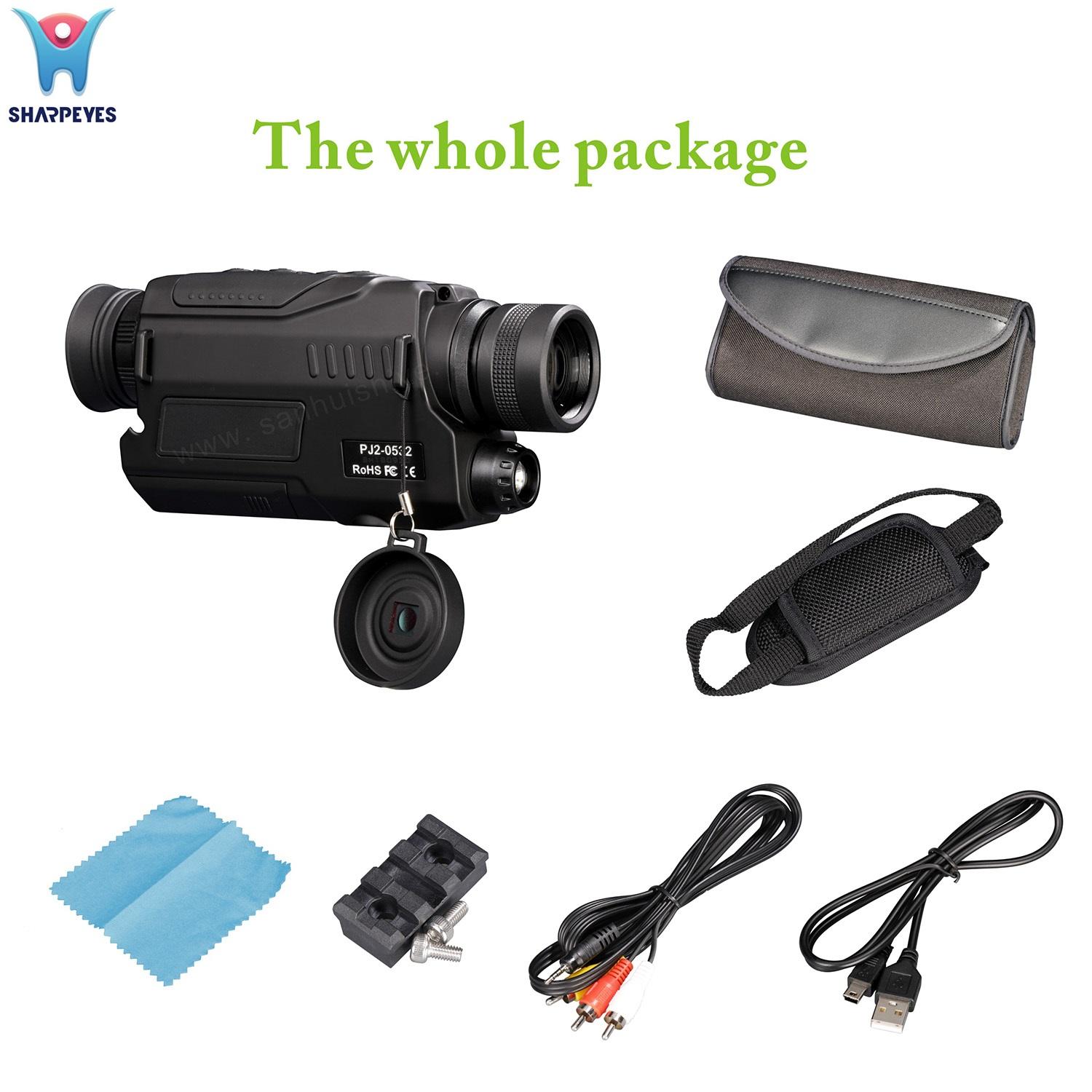 Monocular Device 5X Magnification Night Hunting Night Vision Telescope 4