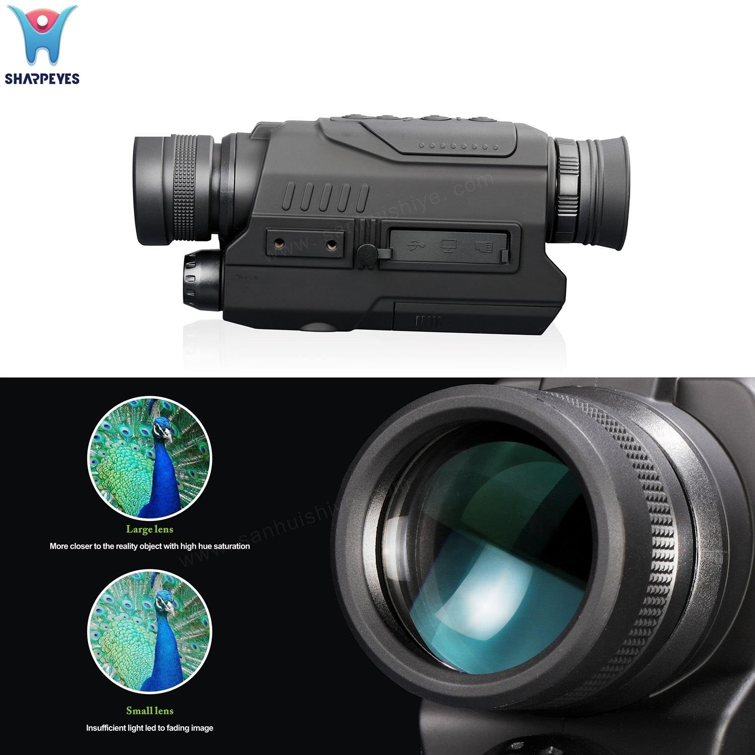 Monocular Device 5X Magnification Night Hunting Night Vision Telescope 5