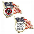 American Flag Enamel Lapel Pin  1