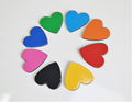 Magnetic heart-shaped magnetic sticker 30MM color love creative refrigerator sti