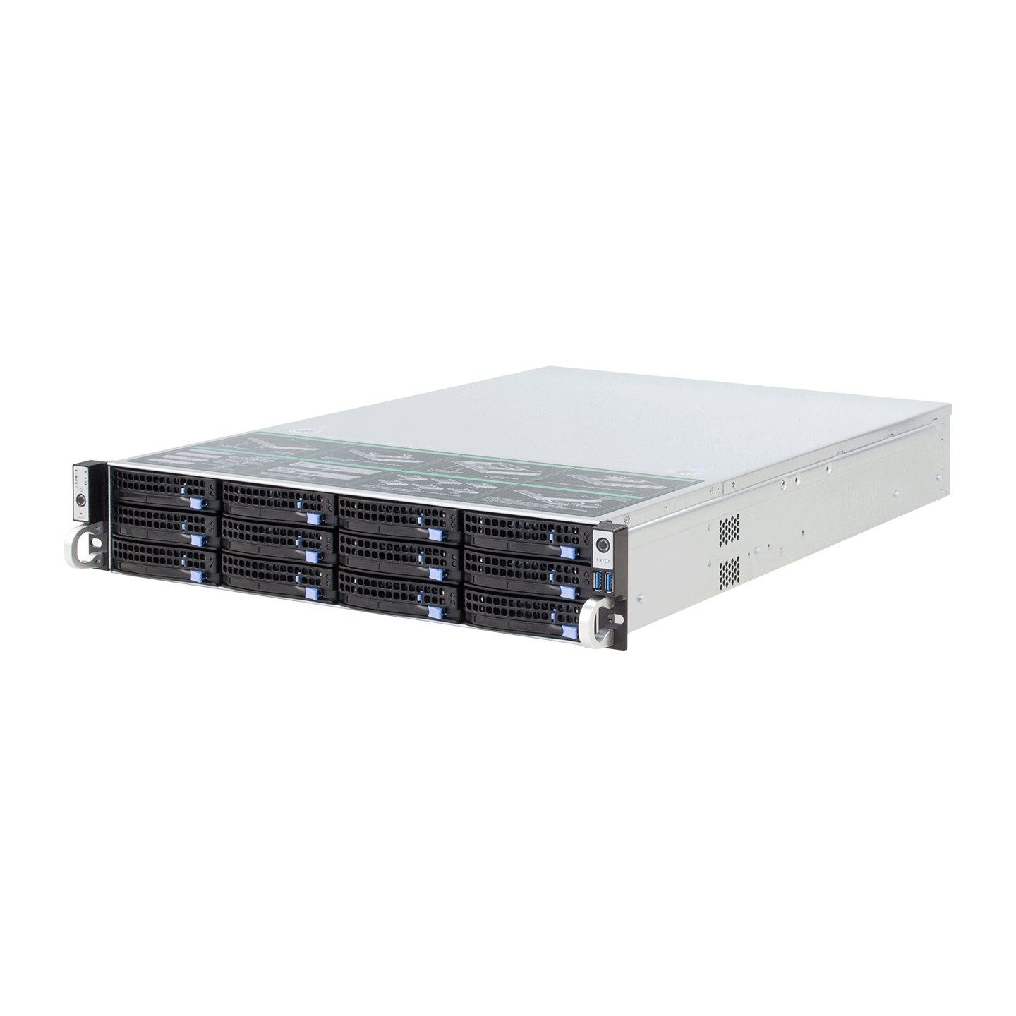 杰士安12或24盘位高性能高密度监控视频存储服务器 2