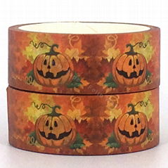 Hot Sale Halloween Decorative Custom Printed Masking Washi Tape