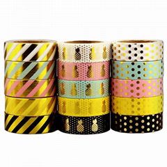 High Quality Custom Gold Foil Washi Tape