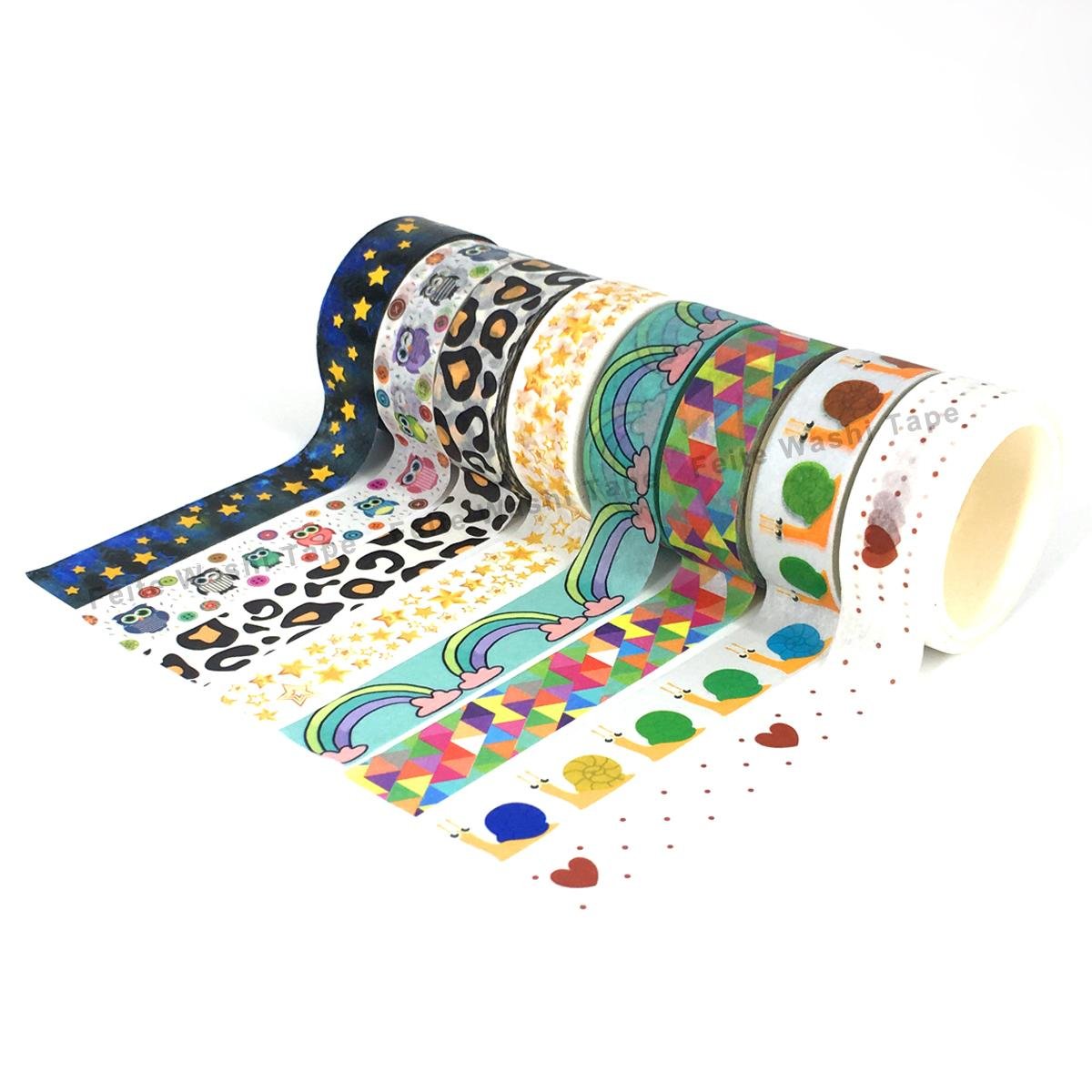 Free Sample Colorful Decorative Custom Printed CMYK Washi Tape 2