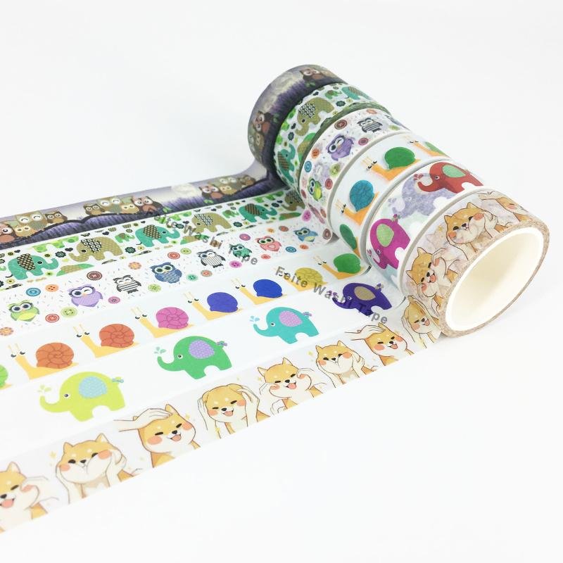 Wholesale Colorful Cute Decoration Custom Printed Washi Tape 3
