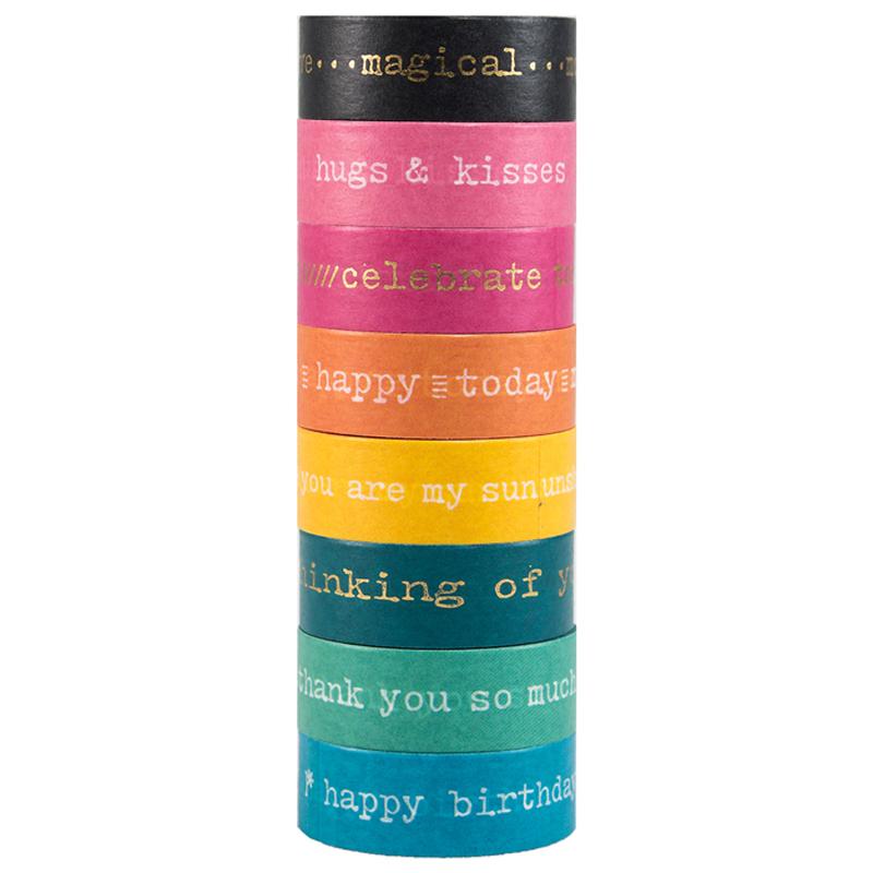 High Quality CMYK Custom Printed Washi Tape Japanese Paper Tape