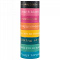 High Quality CMYK Custom Printed Washi Tape Japanese Paper Tape