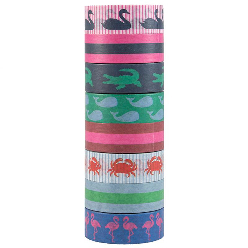 High Quality CMYK Custom Printed Washi Tape Japanese Paper Tape 3