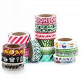 Wholesale custom printed assorted design washi tape decorative school stationery 3