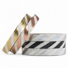 Beautiful Gold Foil Stationery Self Adhesive Masking Washi Tape