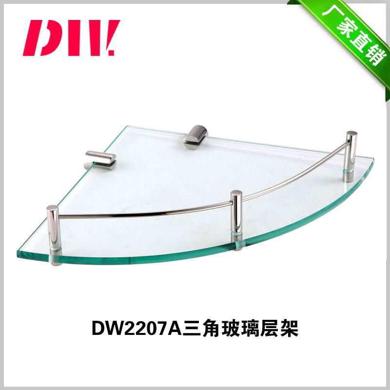 stainless steel glass shelf for bathroom corner