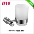 stainless steel toothbrush holder with glass cup