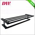 black color SS304 towel rack/shelf/bar for bathroom renovation