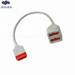 GE IBP double cabel for extension Transducer adapter cable 