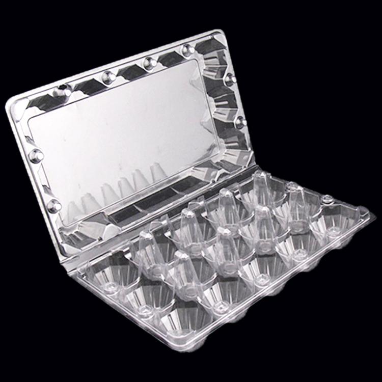 stackable recycled PET clamshell egg tray plastic  2