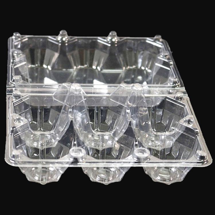 stackable recycled PET clamshell egg tray plastic  4