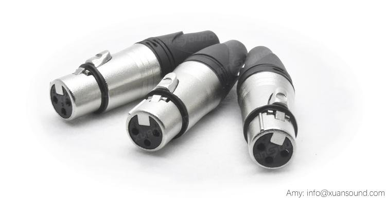 Microphone XLR 3pin Connector Audio Plug Canon Connector  3