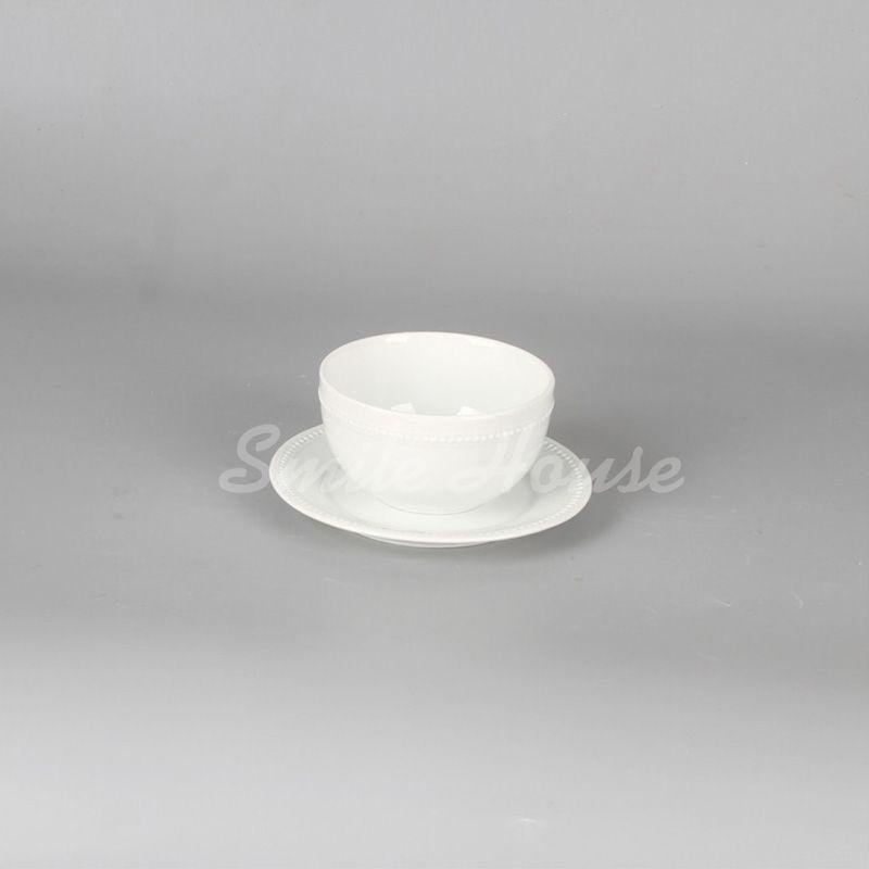 Wholesale round ceramic rice cups and dishes 2
