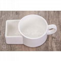 White Ceramic cookies mug with the