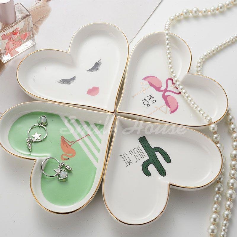 Heart shaped ring dishes jewelry dishes 2