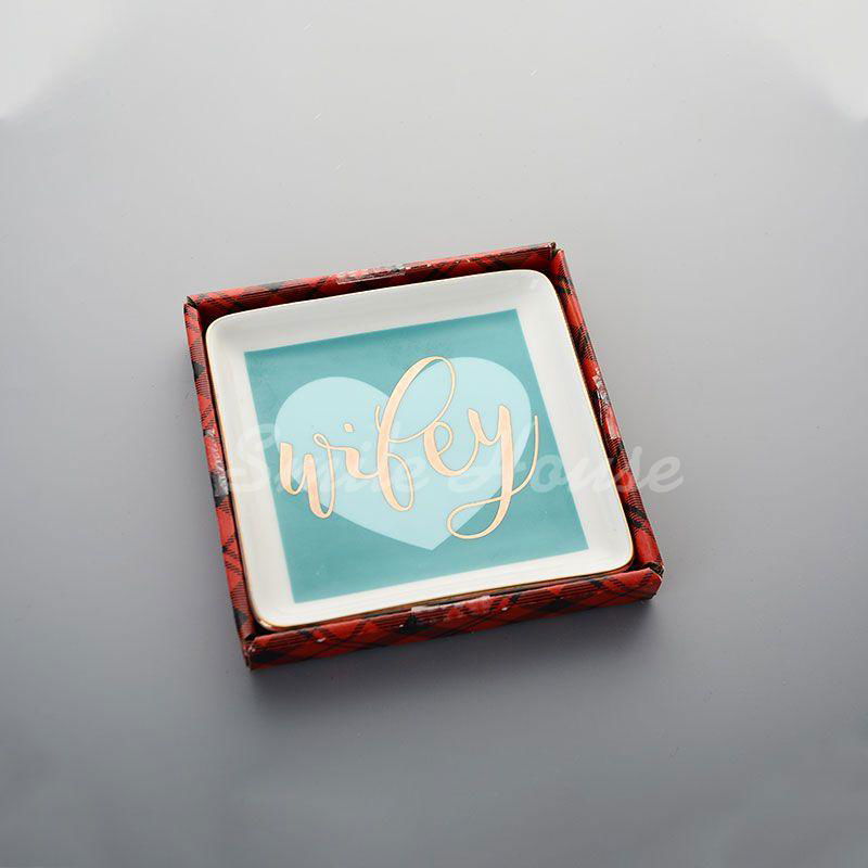 Popular design ceramic ring dishes