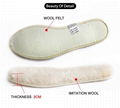 2019 Amazon Hot Sell Comfort Winter Warm insole Wool felt insole Sheepskin Fur i 4