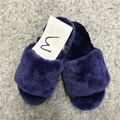 Fashionable High Quality fur wool slippers cotton slippers wool felt shoes - sli 3