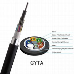 Outdoor Duct Moisture-Resistant GYTA Corrugated Aluminum Tape Fiber Optic Cable