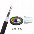 Single Jacket Dielectric Fiberglass yarn reinforced Fibra Optical Cable  1