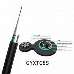 Fig8 CST Armored aerial outdoor 24 Core optical fiber Cable