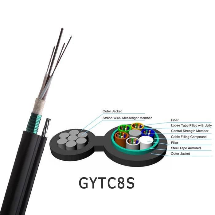 Fig8 CST Armored aerial outdoor 24 Core optical fiber Cable 2