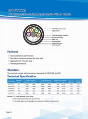 GYFTY73All Dielectric Fiberglassyarn reinforced optic cable