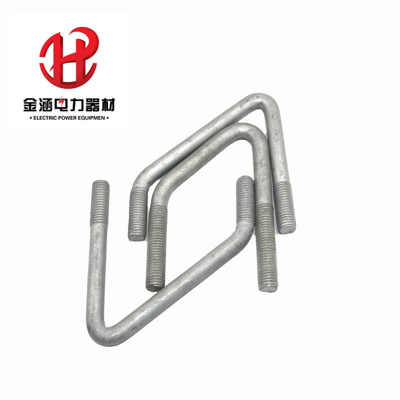 Oblique Square U Bolt Hot Galvanized